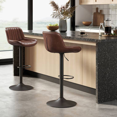 Renea adjustable height store swivel bar stool